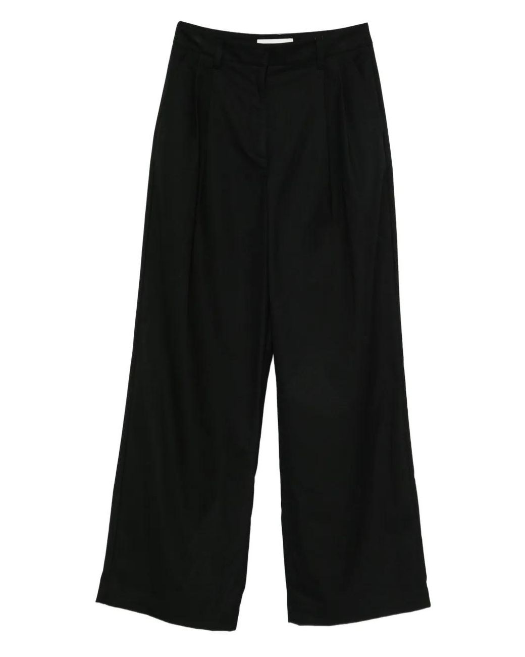 DUNST Black Pleated Trousers