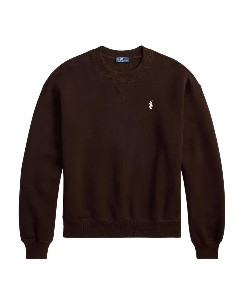 Polo Ralph Lauren Brown Crew-Neck Sweatshirt