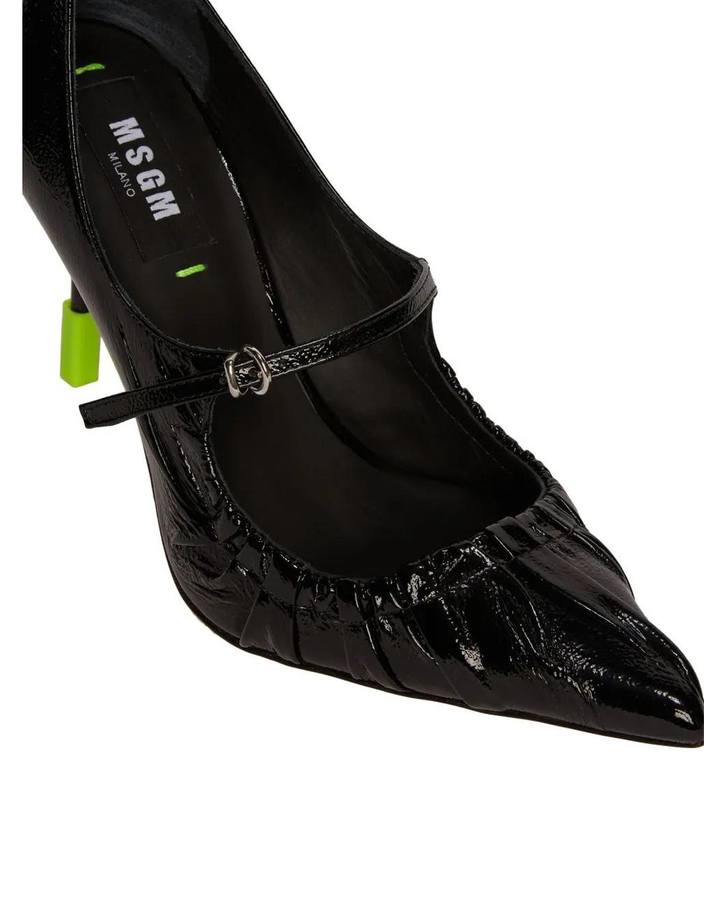 MSGM Black 90Mm Iconic Heel Pumps