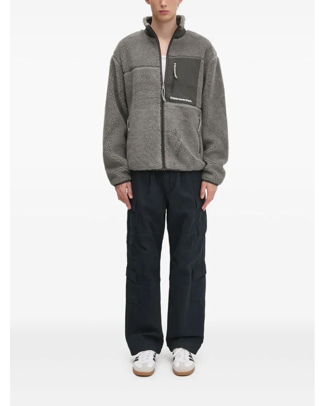 Thisisneverthat Gray Multi-Pocket Cargo Pants for men