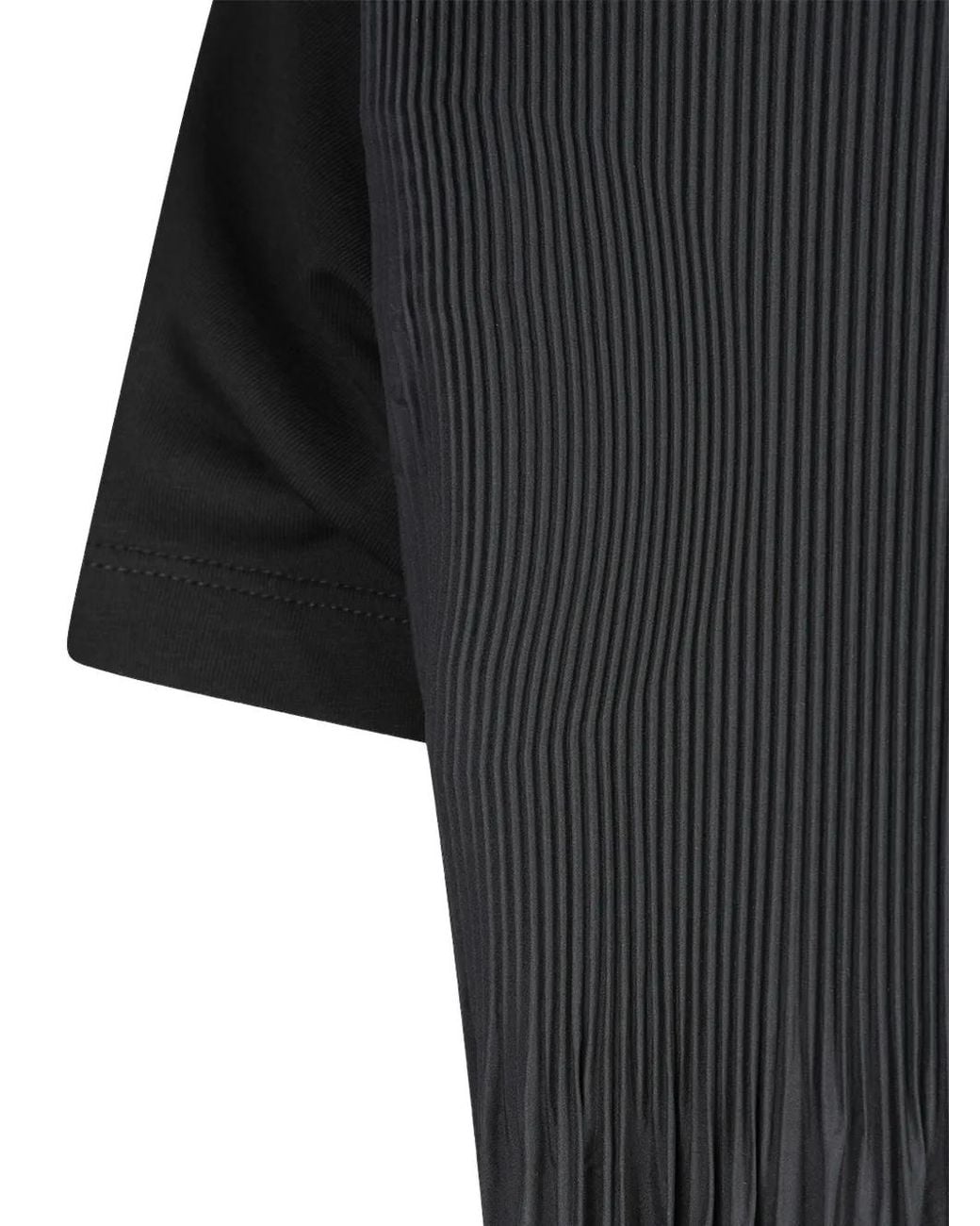 Moncler Black T-Shirt En Coton