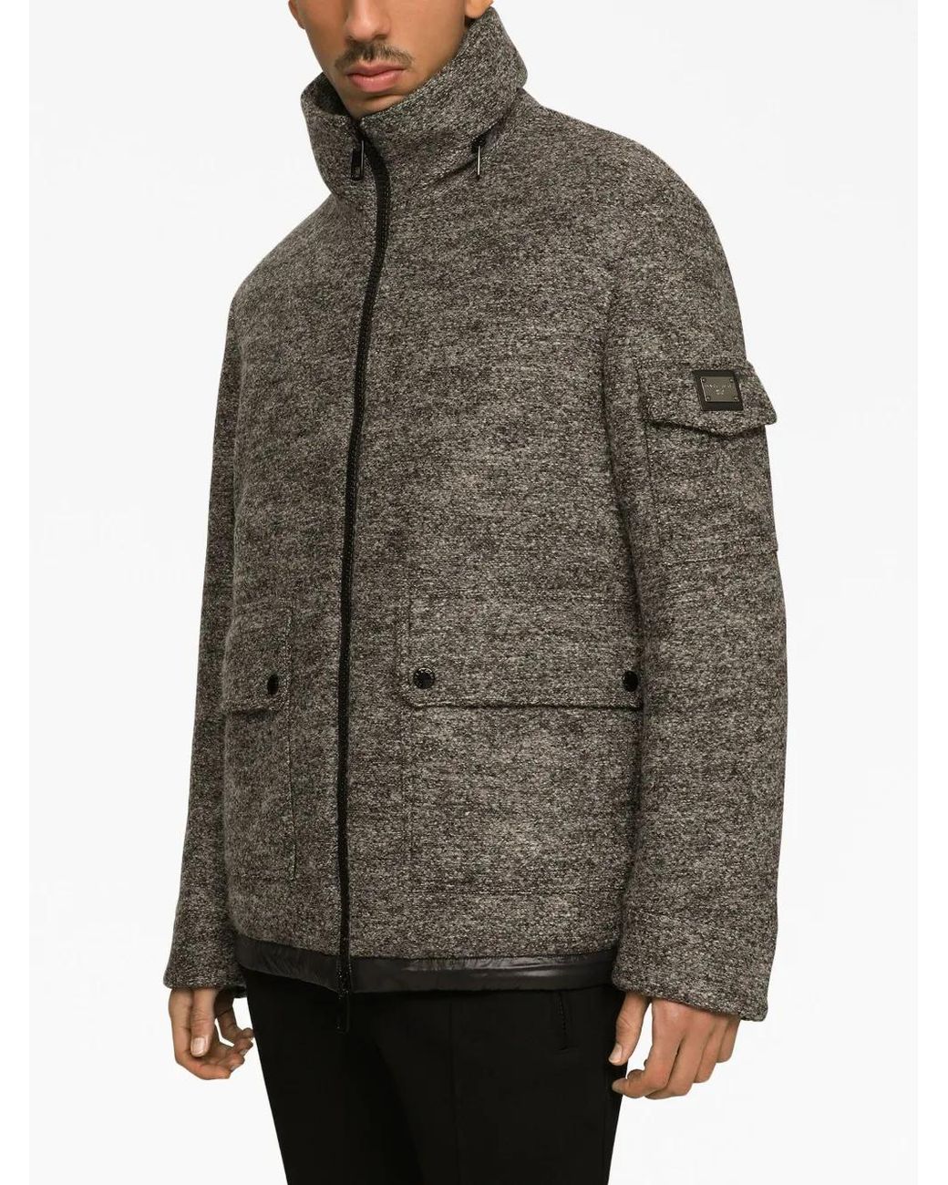Dolce & Gabbana Brown Jacket With Logo for men