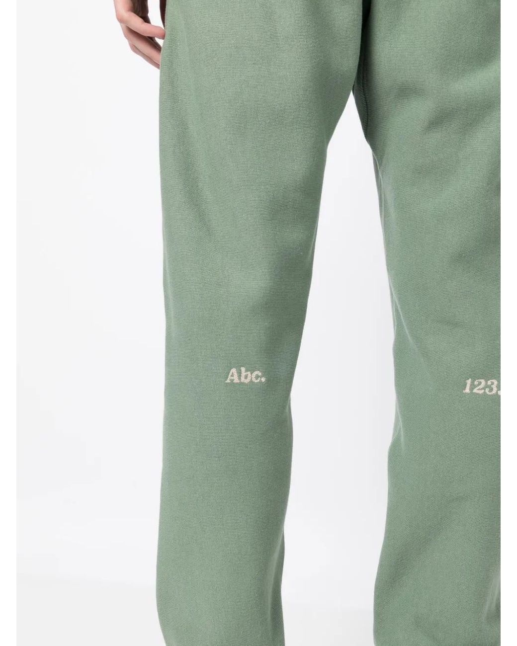 Advisory Board Crystals Green Drawstring-Waist Joggers for men