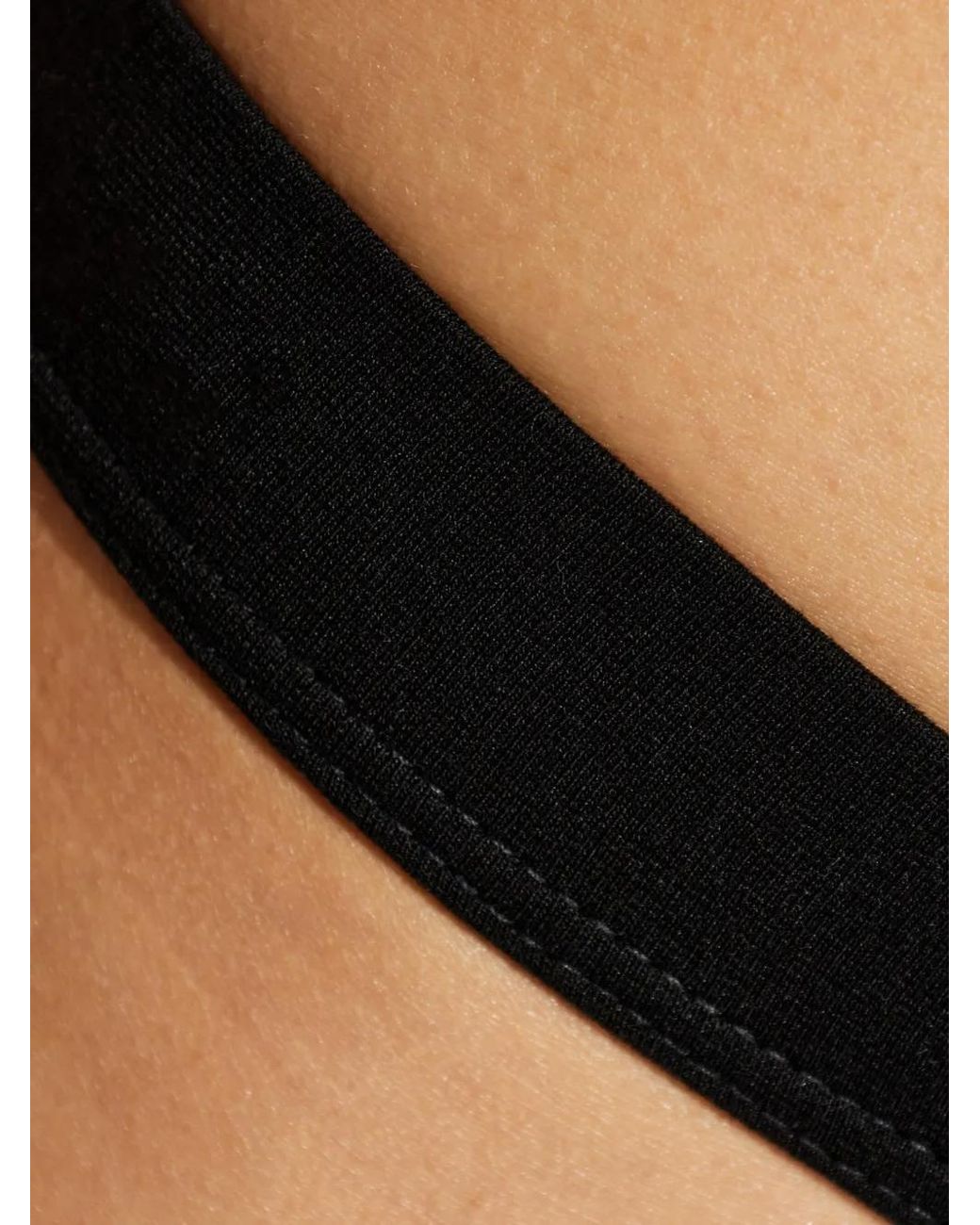DSquared² Black Logo-Patch Thong