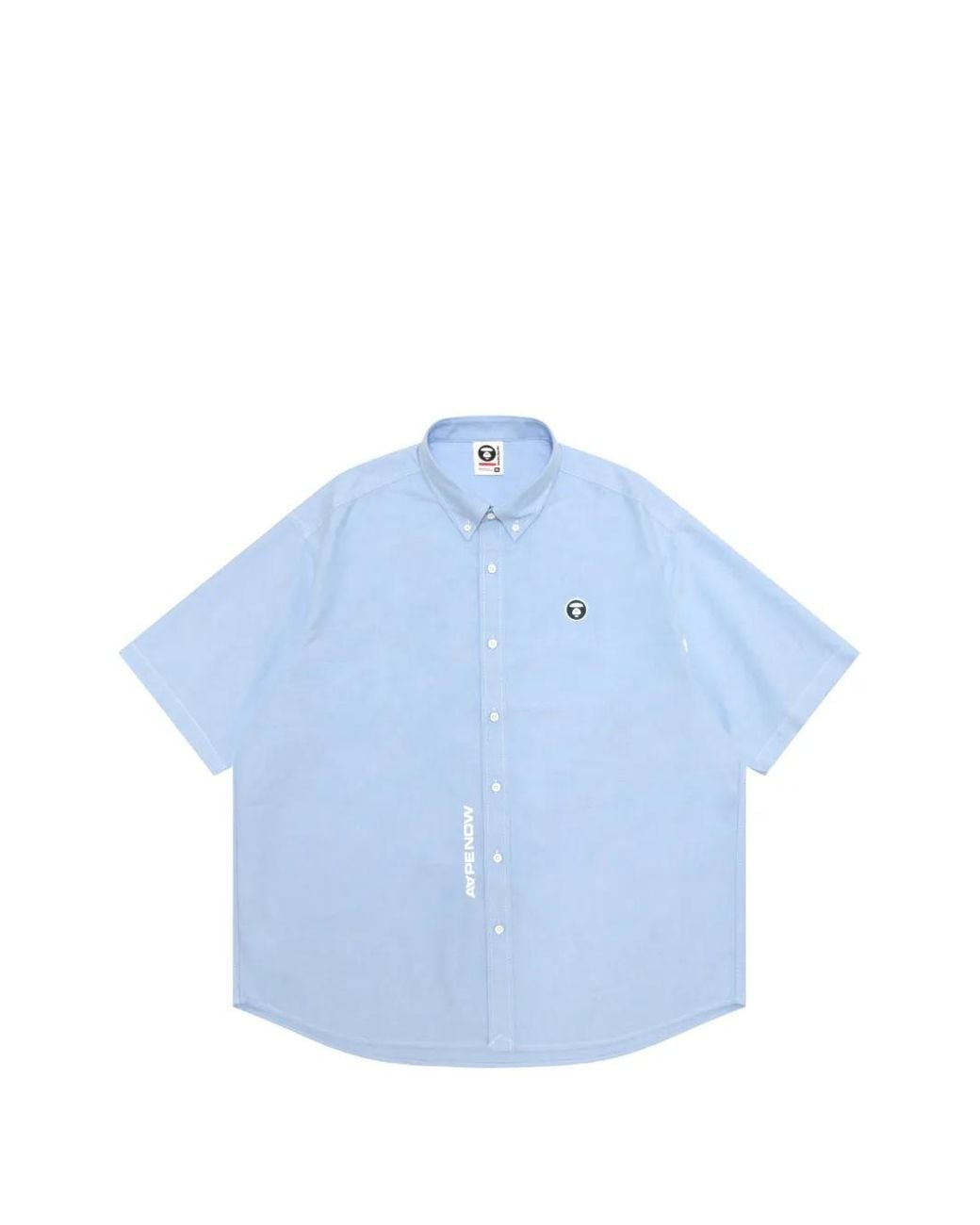 Aape By A Bathing Ape Blue Logo Shirt for men