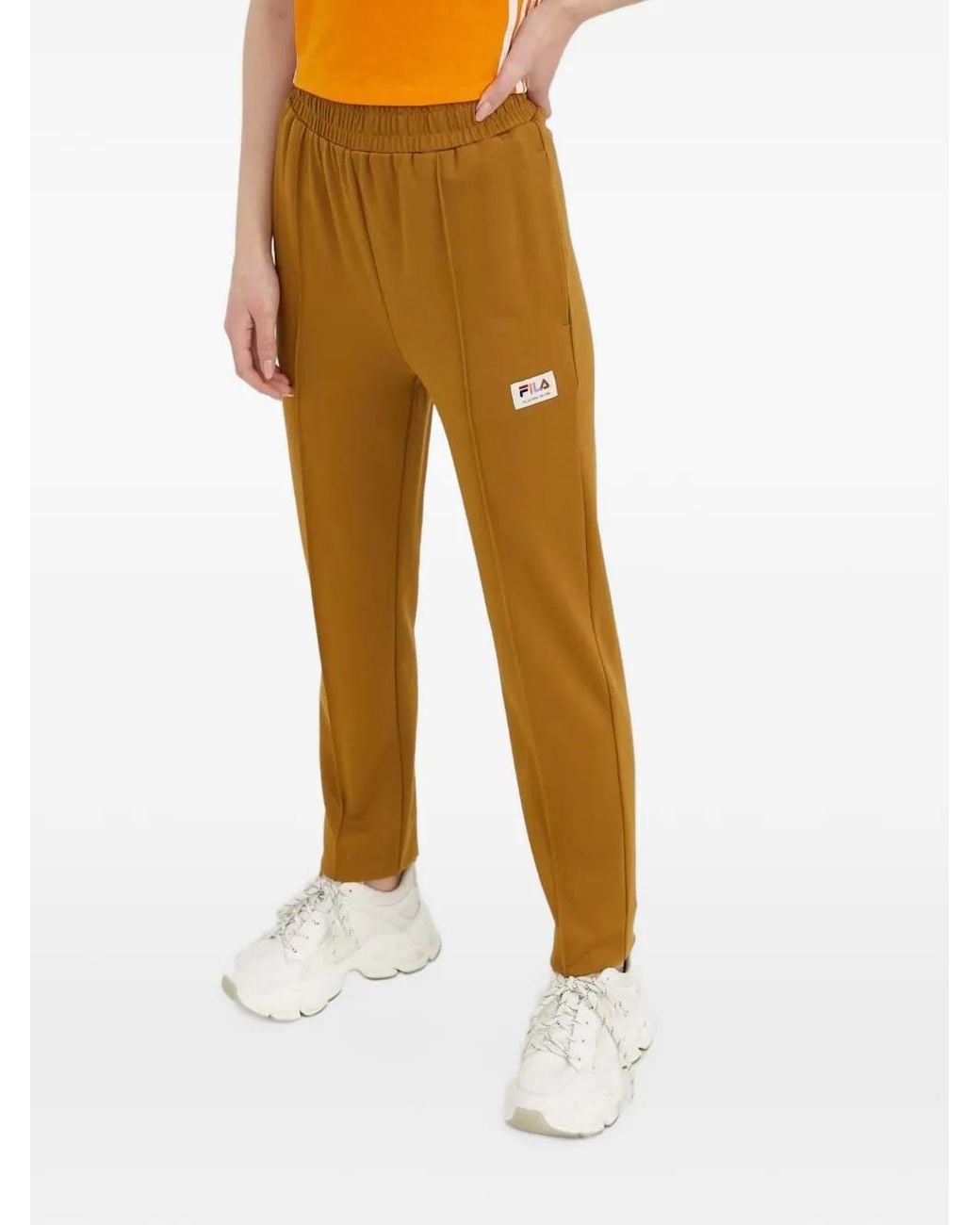 Fila Trainingsbroek Met Logopatch in het Brown