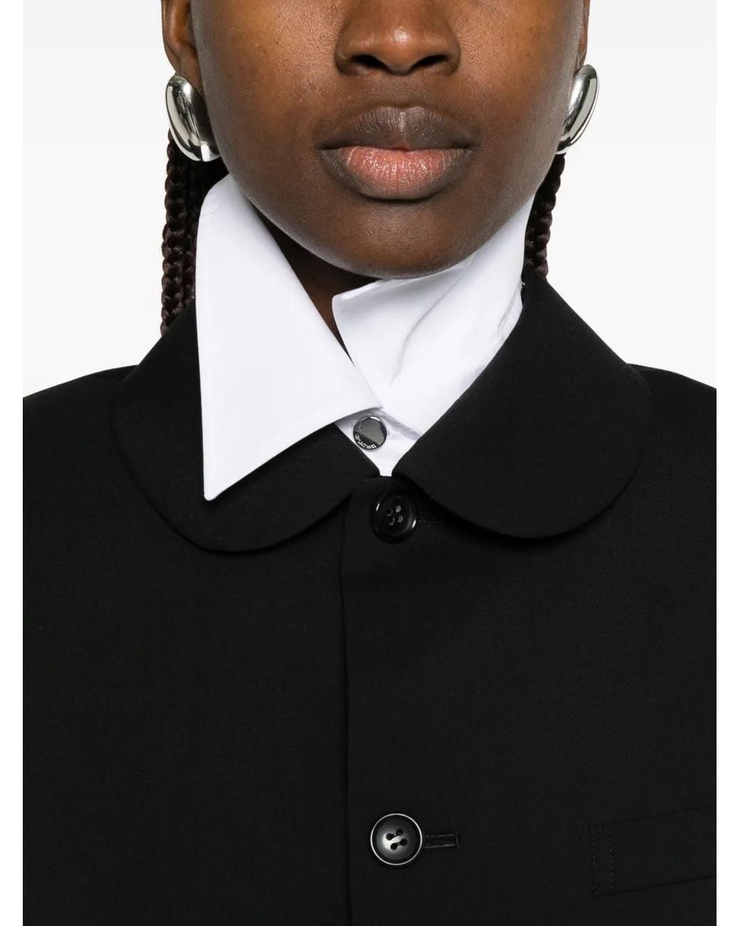 Comme des Garçons Black Buttoned Jacket