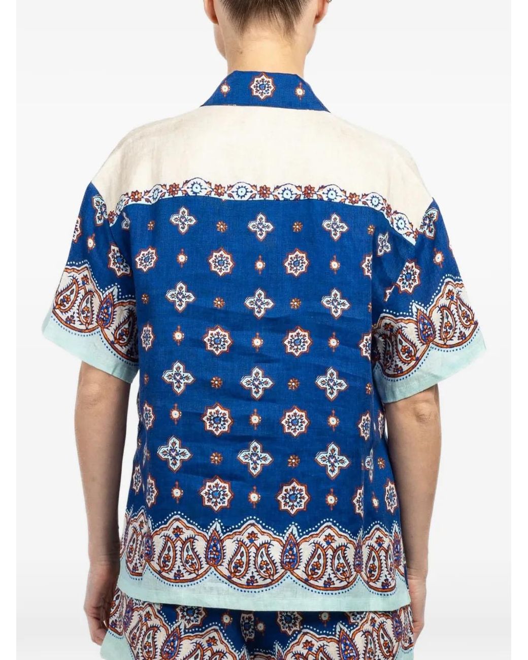 BOTEH Blue Patterned Shirt