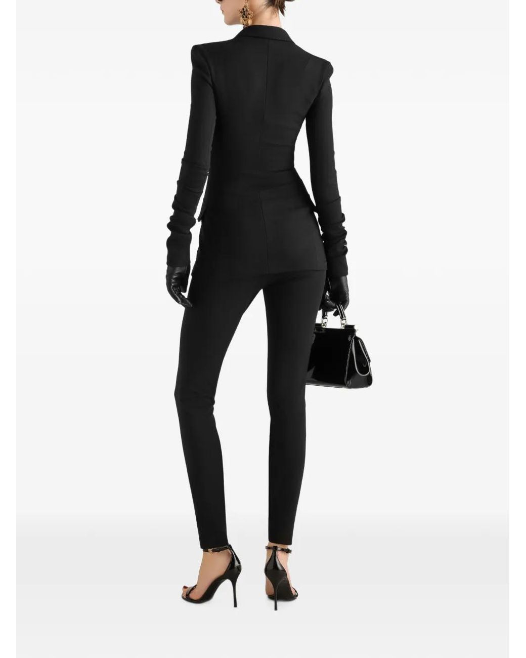 Dolce & Gabbana Black Single-Breasted Jacket