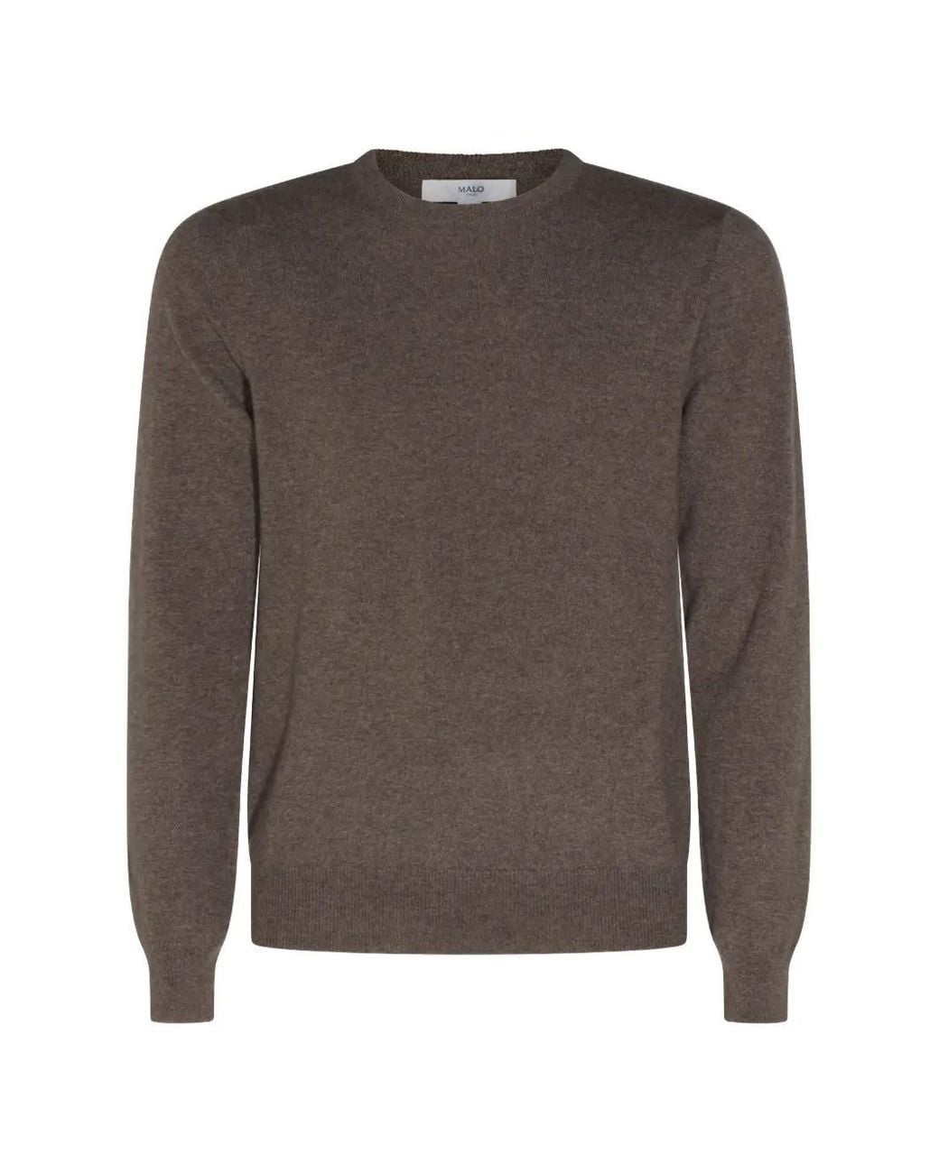 Malo Brown Sandro Cashmere Sweater for men