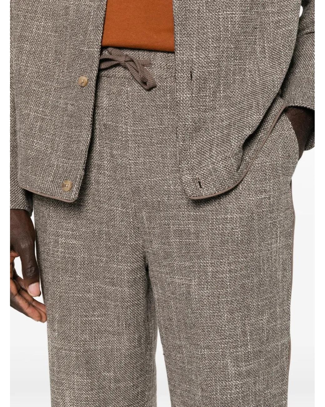 CHE Gray Redford Drawstring Trousers for men