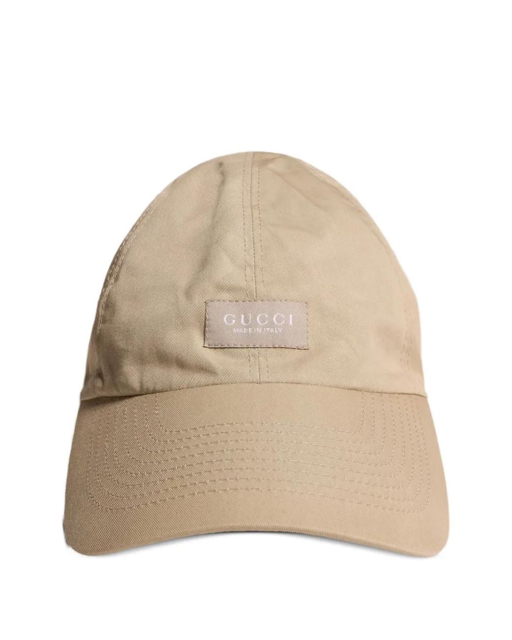 Gucci Natural Logo-Patch Baseball Cap for men