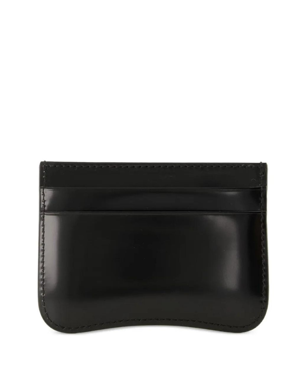 AMI Black Leather Cardholder