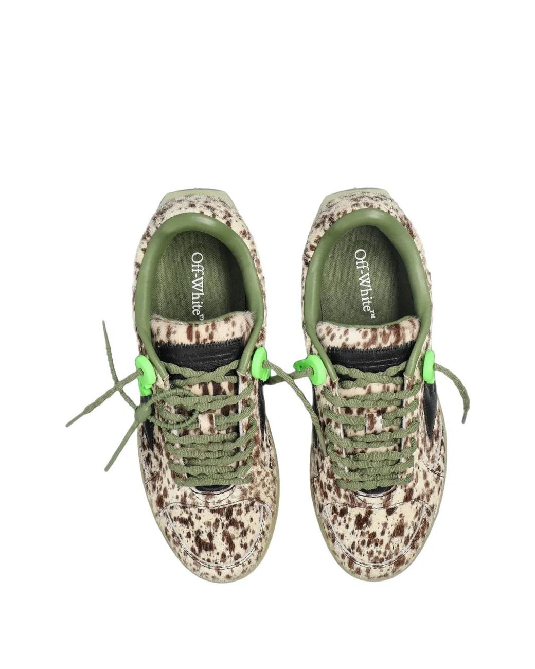 Off-White c/o Virgil Abloh Green Baskets End Of Play À Imprimé Animalier for men