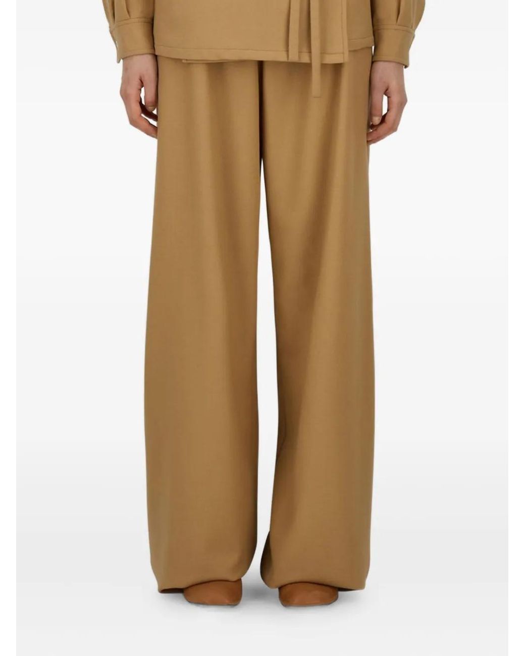 Herno Natural Virgin Wool Trousers