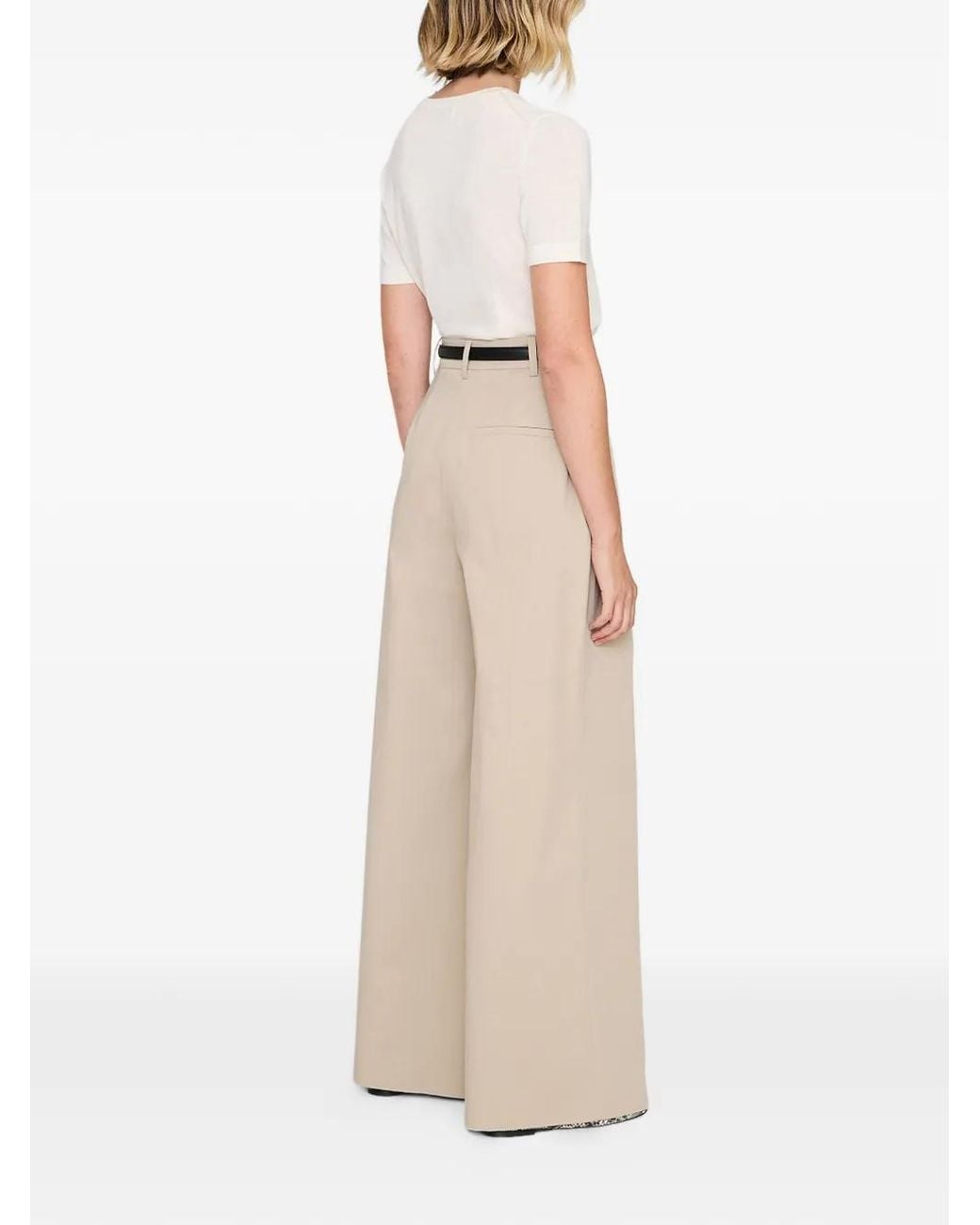 Anine Bing White "Lou" Trouser