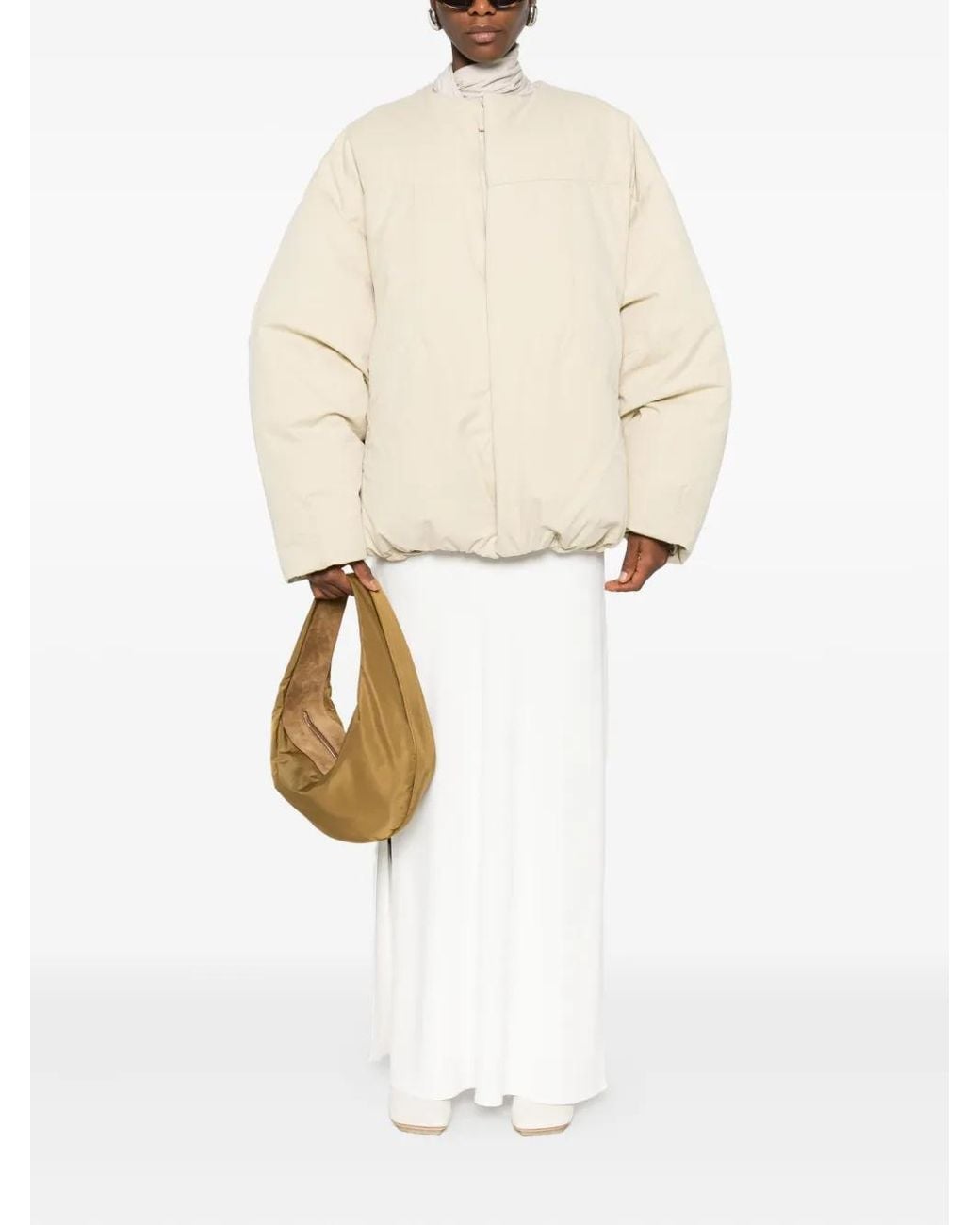 Entire studios Natural Puffer Zip-Front Jacket