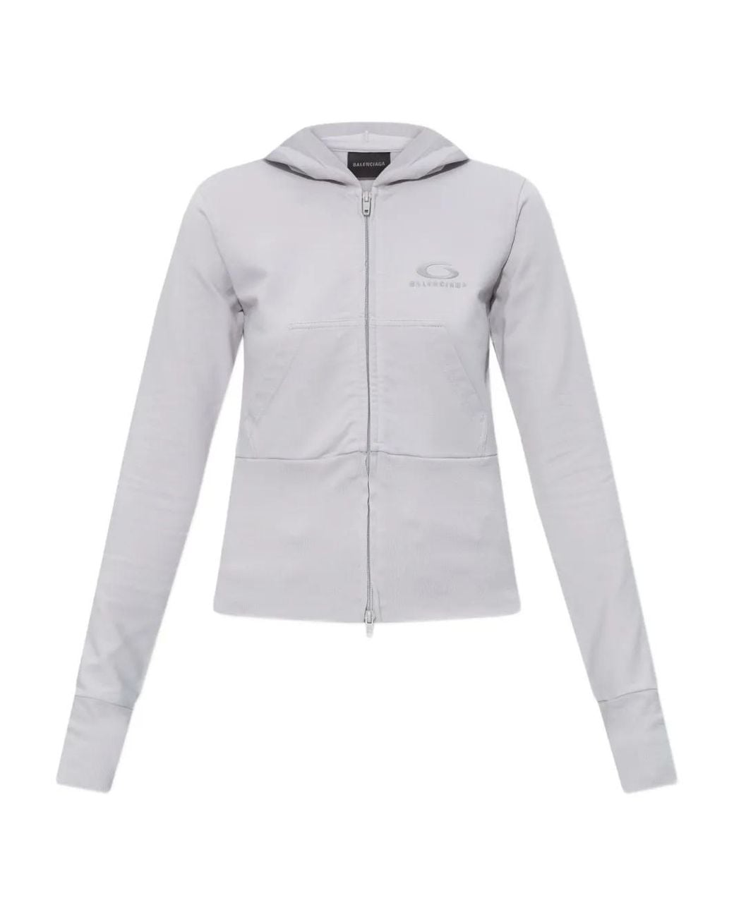 Balenciaga White Loop Sports Icon Hoodie