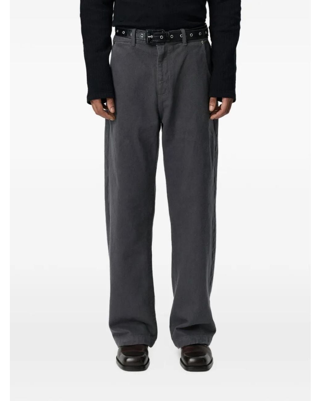 mfpen Black Straight Cut Jeans for men