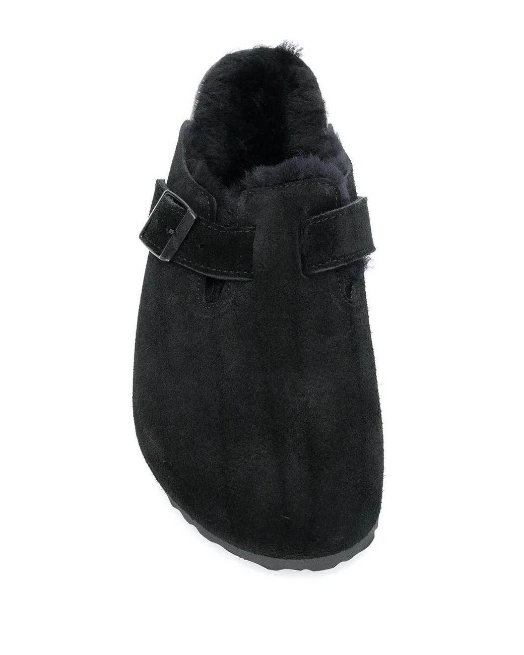 Birkenstock Black Boston Shearling Sandal