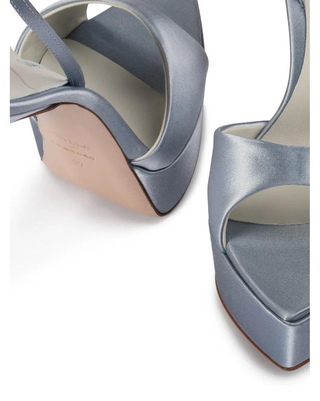Le Silla Blue Uma Platform Sandals