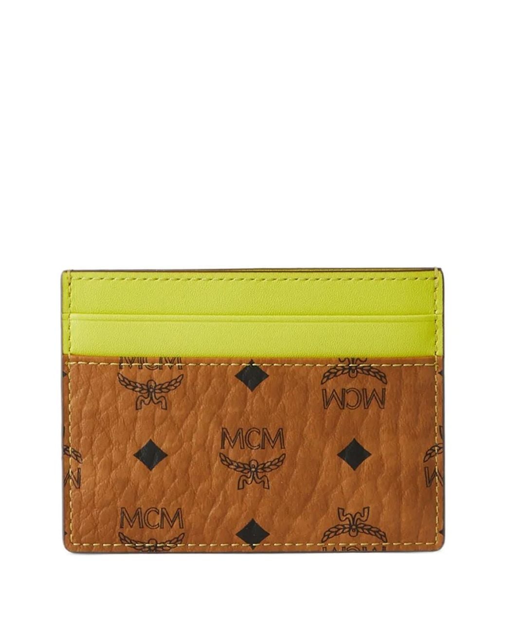 MCM Yellow Aren Visetos Cardholder