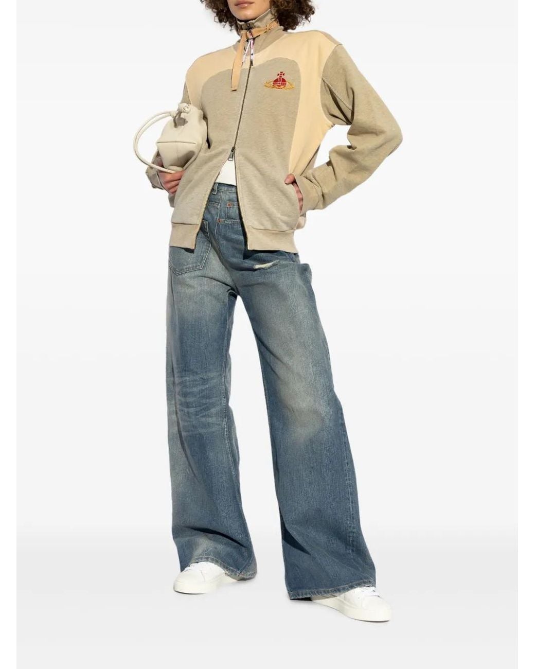 Vivienne Westwood Orb-Motif Track Jacket in Natural | Lyst