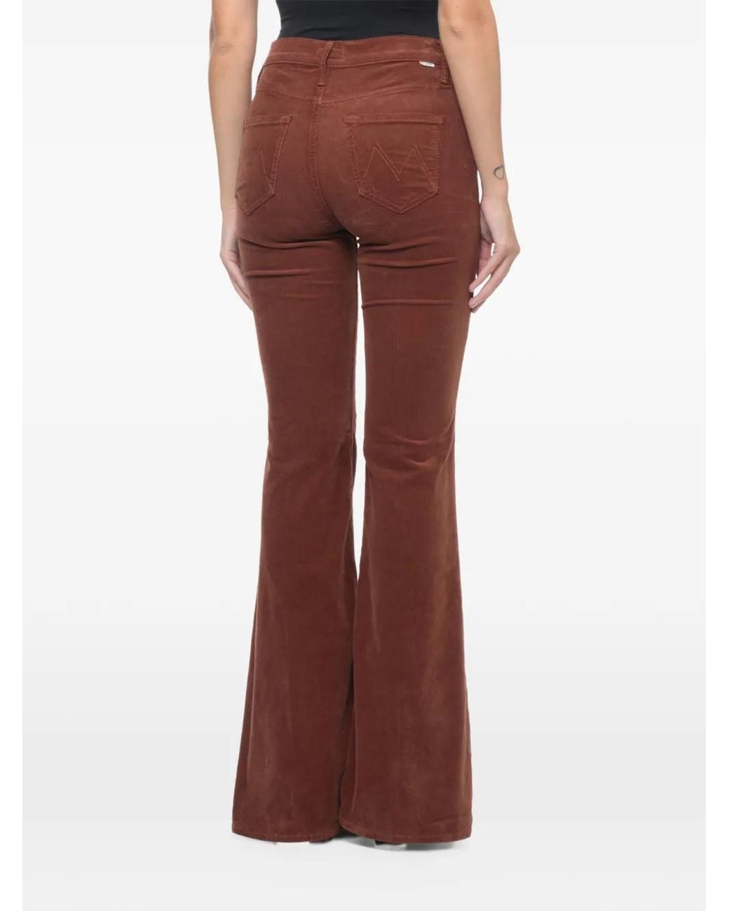 Mother White The Doozy Corduroy Trousers