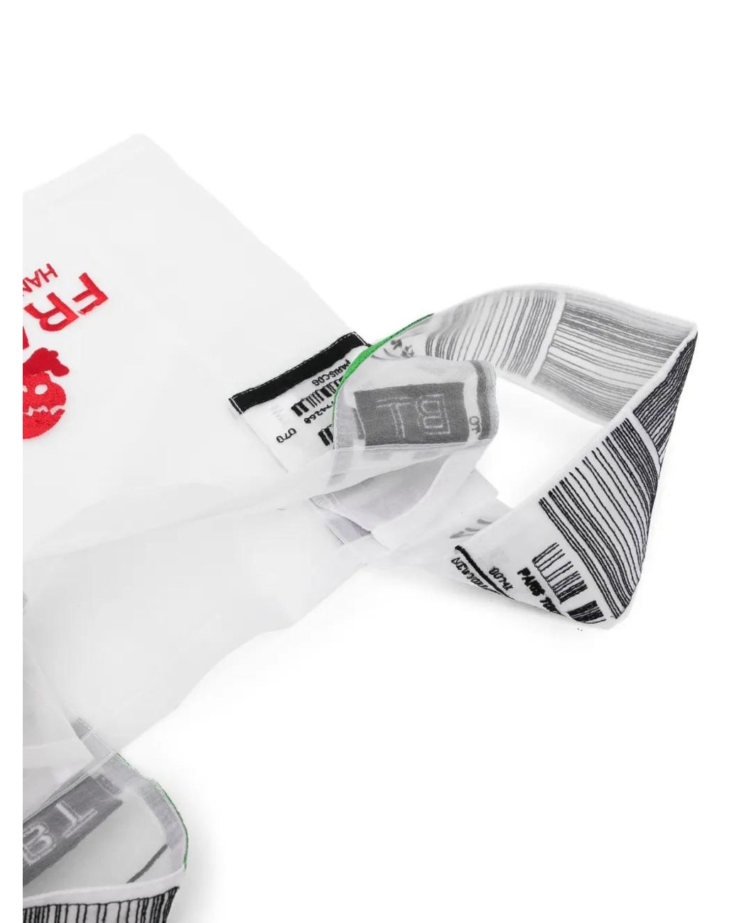 Undercover White Logo-Embroidered Graphic-Print Shoulder Bag