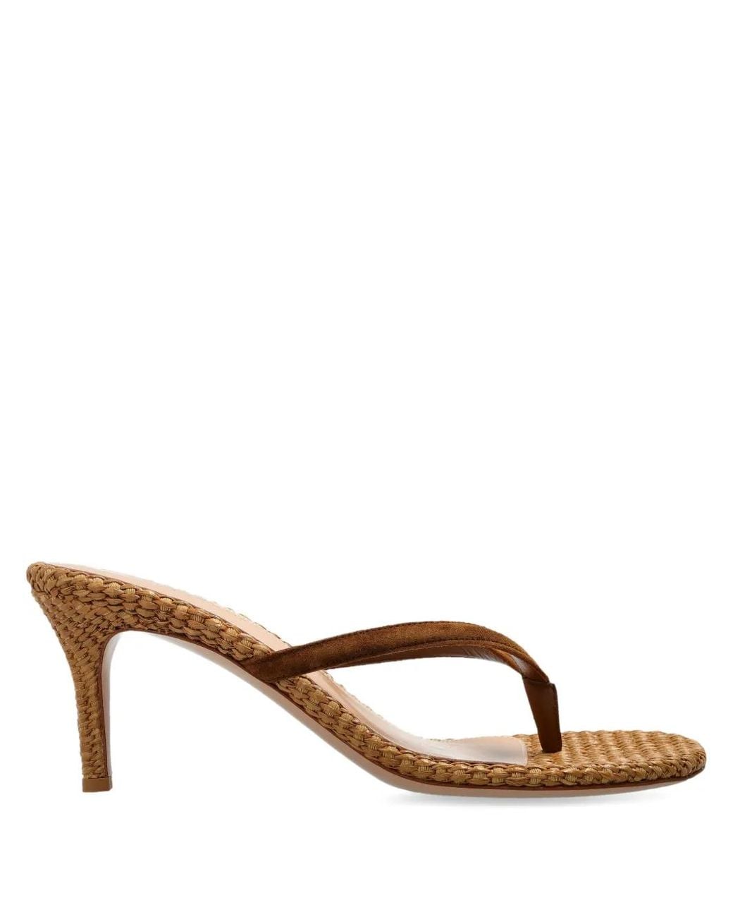 Gianvito Rossi Brown Calypso Thong Sandals