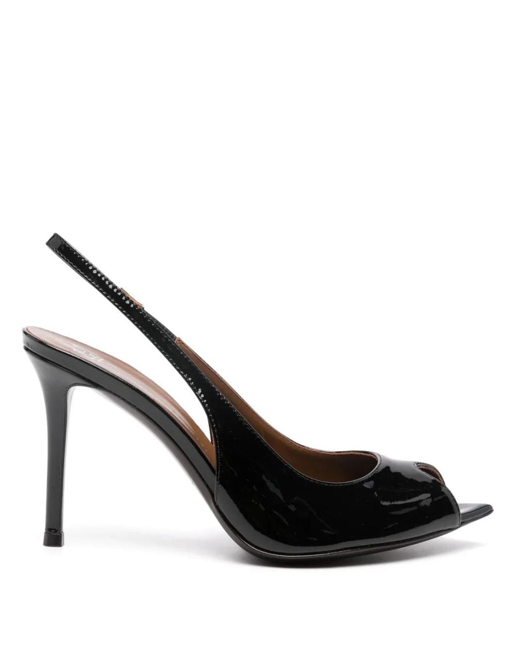 Giuseppe Zanotti Black 90Mm Intriigo Open Toe Sandals