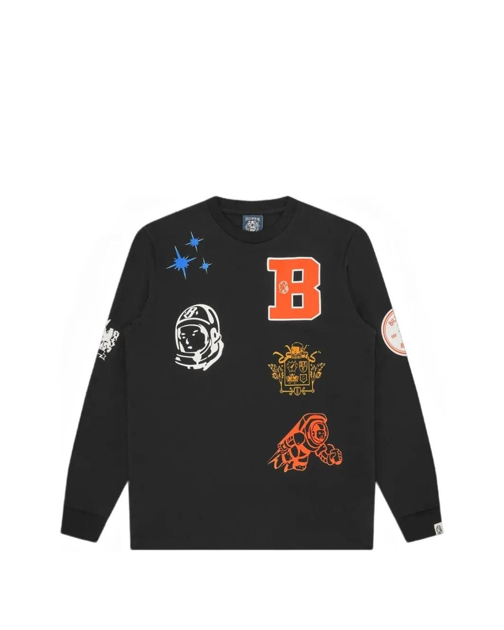 BBCICECREAM Black Logo-Print Long-Sleeve T-Shirt for men