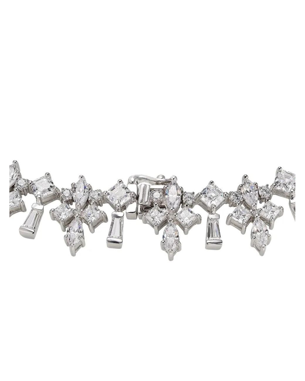 Anabela Chan White 18Kt Diamond Fleur-De-Lys Diamond Necklace