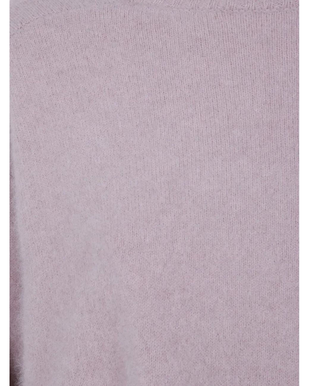C.t. Plage Purple Roll-Neck Wool Sweater