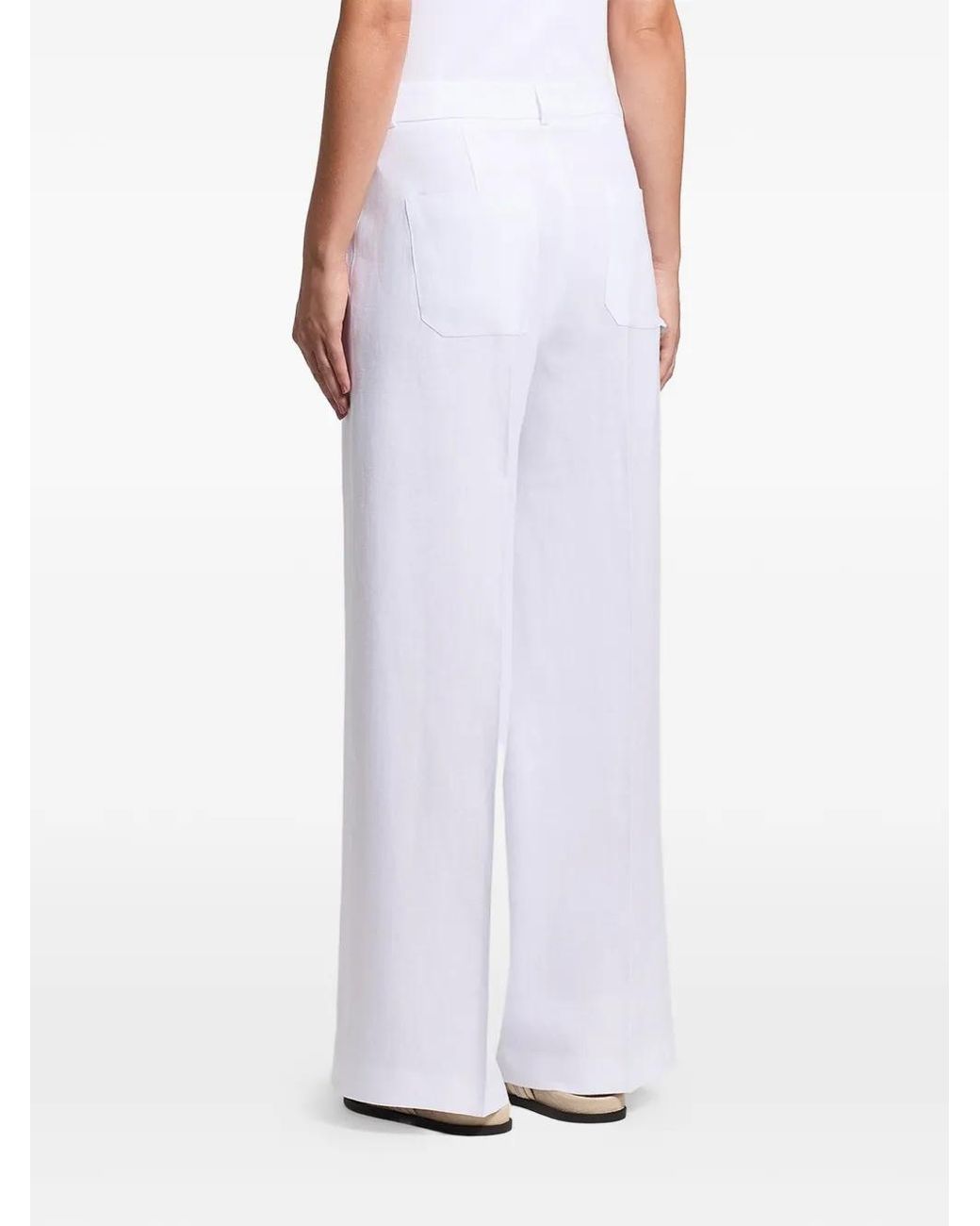 Peserico Purple Patch-Pocket Palazzo Pants
