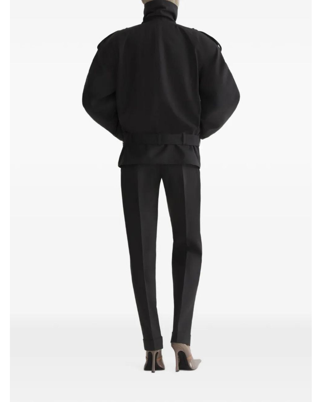 Mugler Black Round Jacket