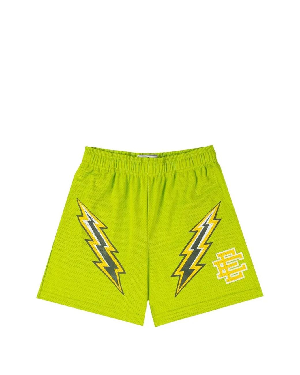 Eric Emanuel Green Bolt Logo Shorts for men