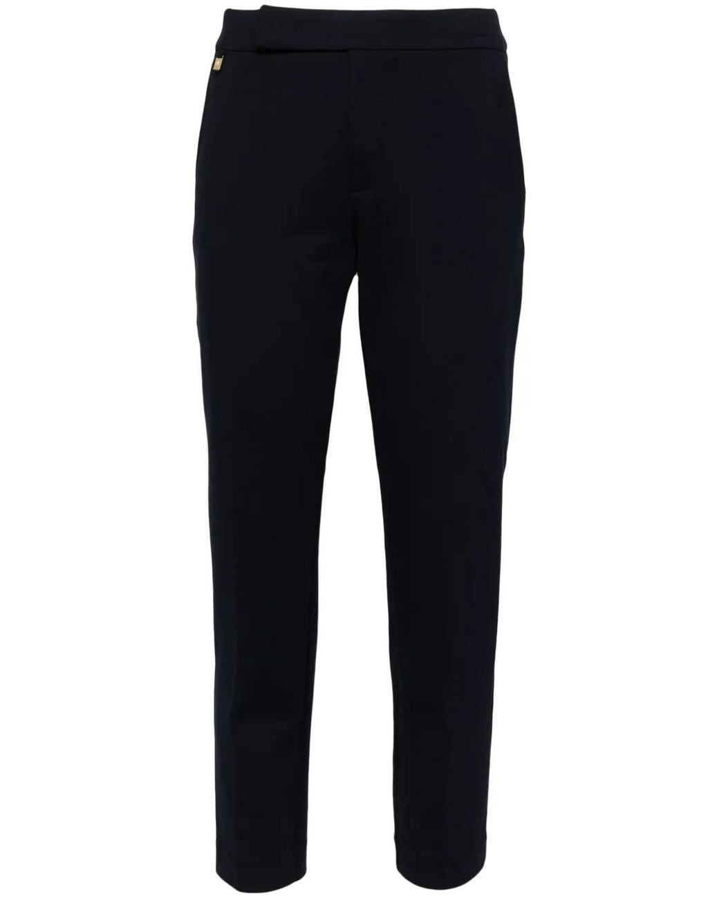 Ralph Lauren Blue Adom Mid-Rise Skinny Trousers