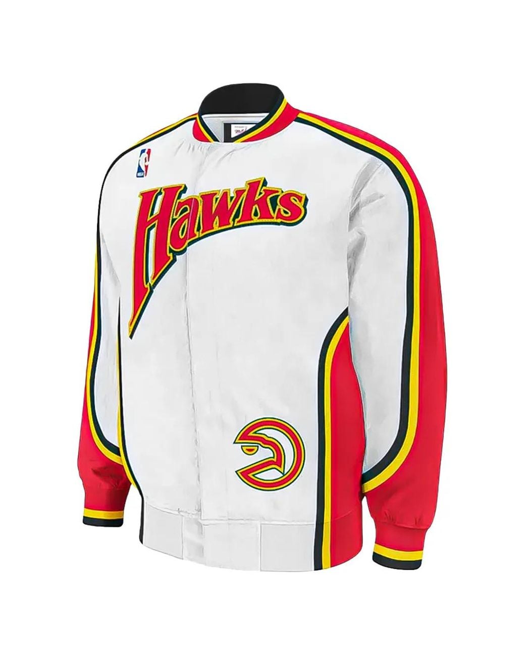 Mitchell & Ness Red 1992-1993 Atlanta Hawks Bomber Jacket for men