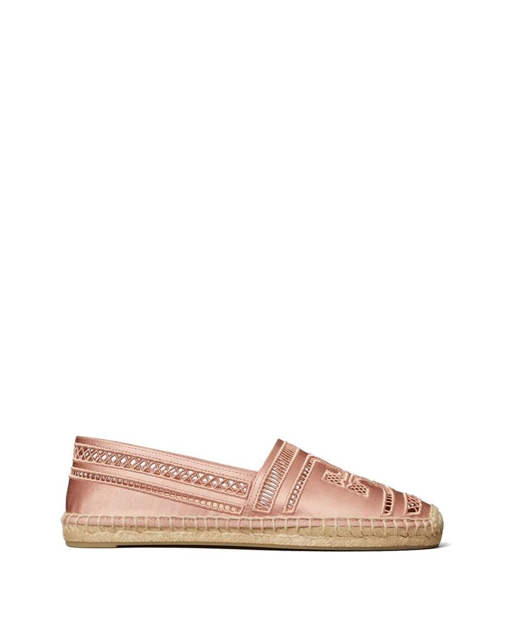 Tory Burch Open Geweven Espadrilles in het Pink