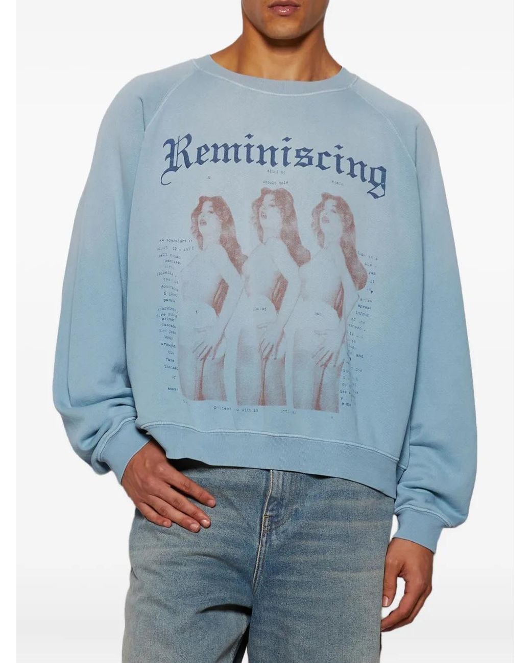 Enfants Riches Deprimes Reminiscing Raglan Graphic Sweatshirt in