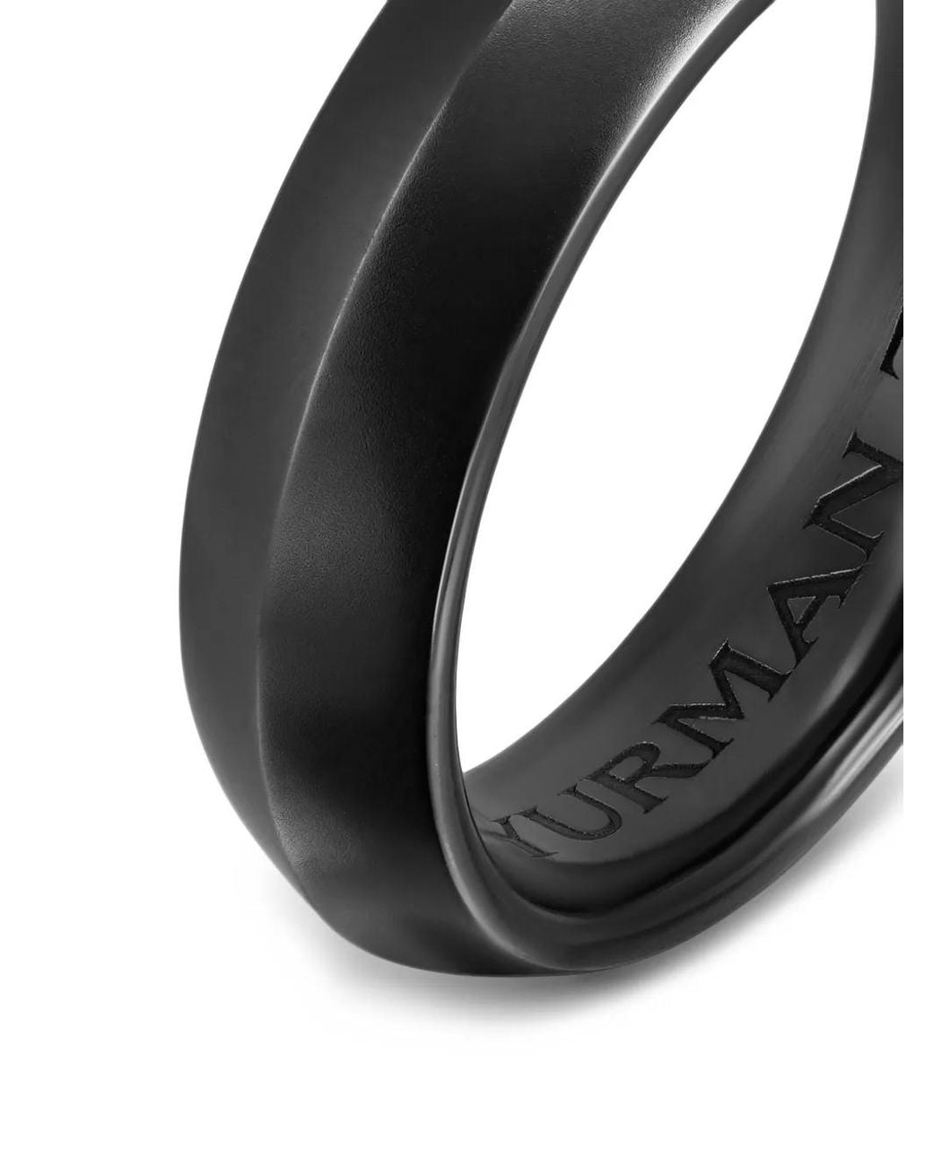David Yurman Knife Edge Ring in Black für Herren