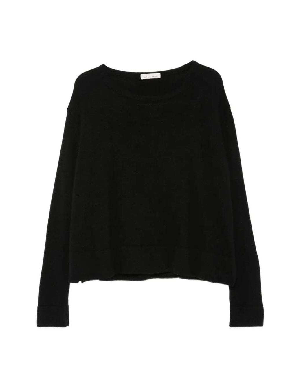 Liviana Conti Black Scoop-Neck Sweater