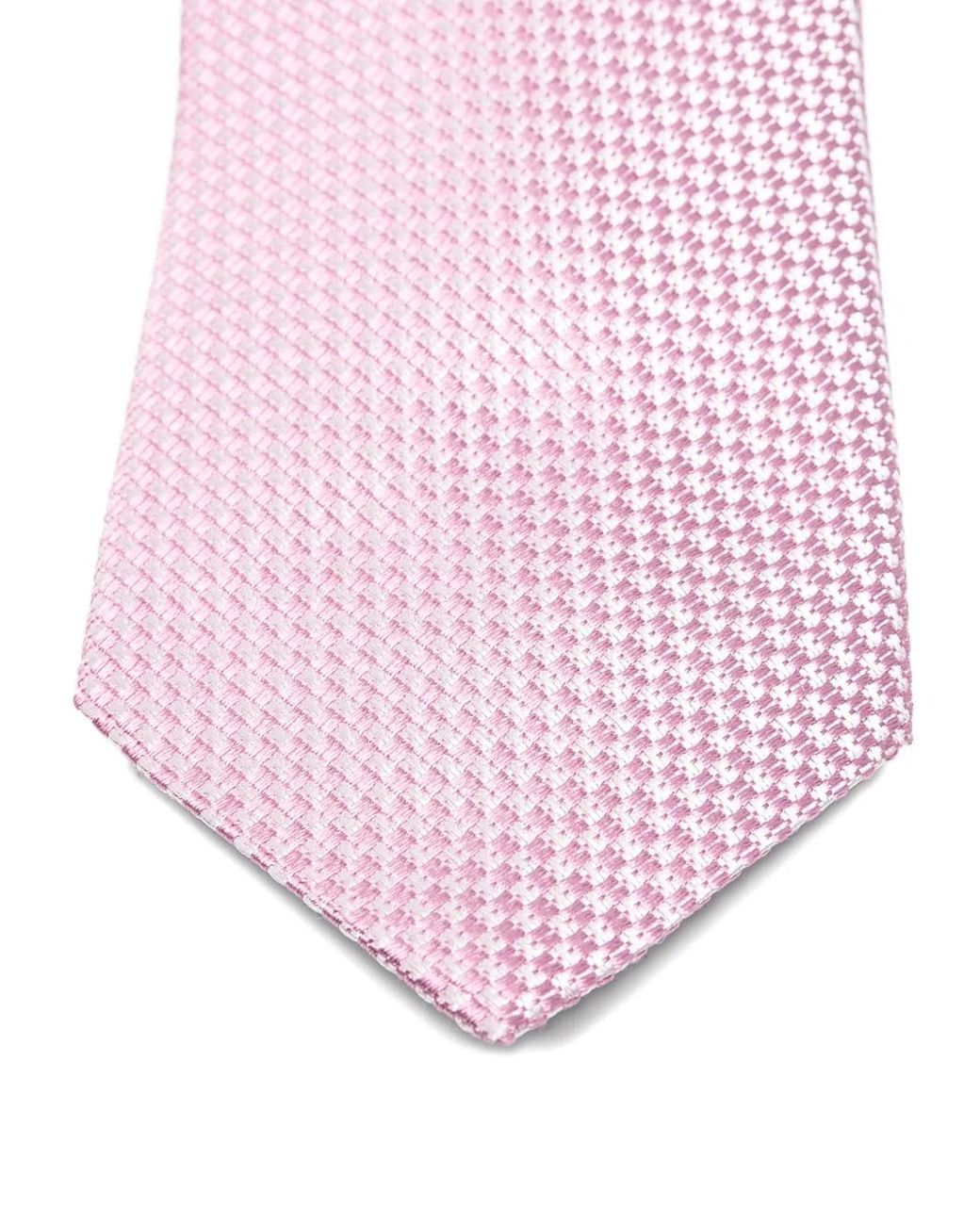 Zegna Pink Micro-Patterned Tie for men