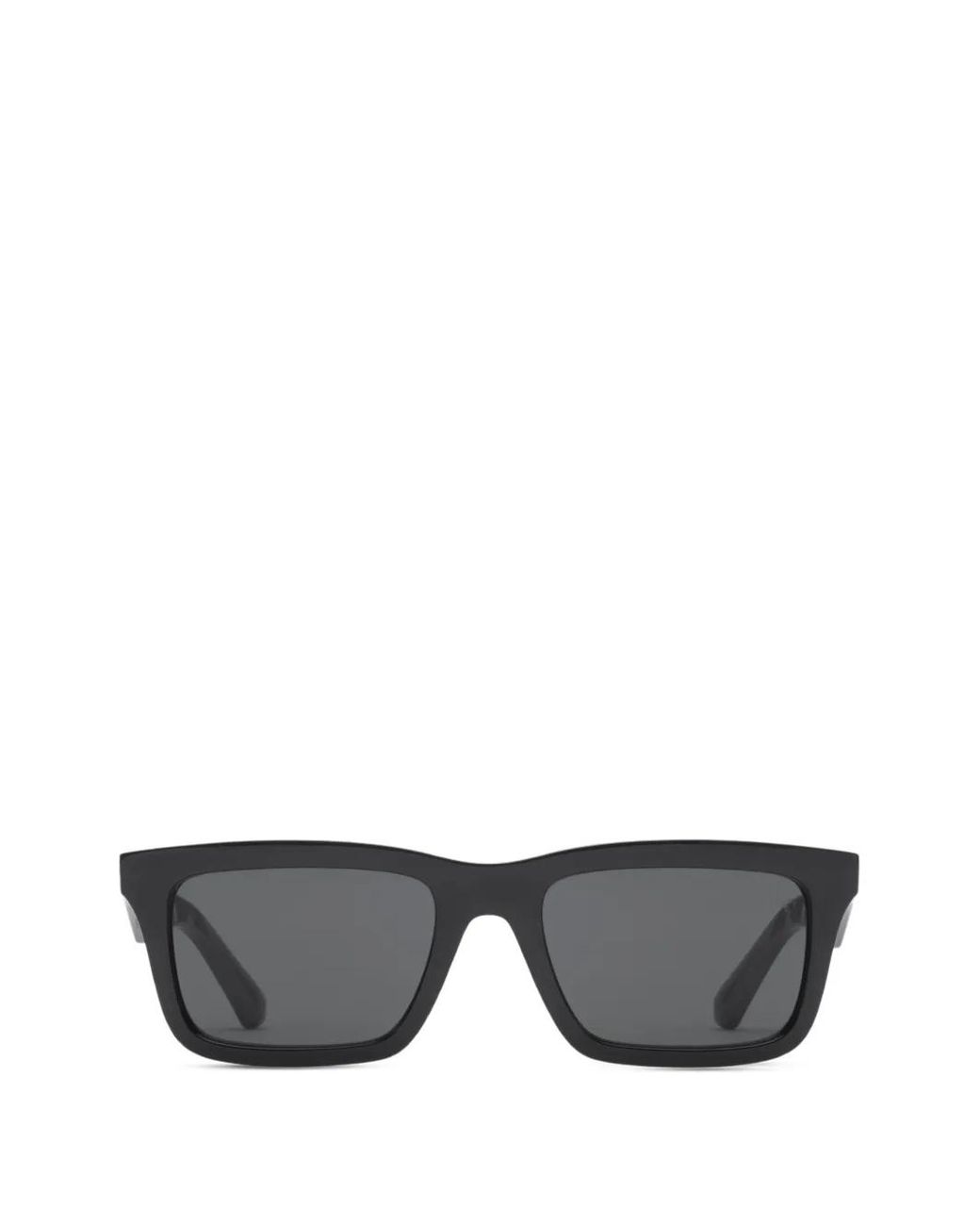 Burberry Gray Logo Rectangular Sunglasses for men