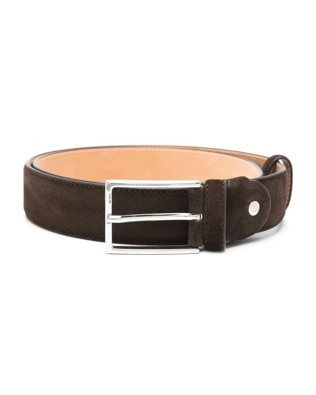 Doucal's Brown Suede Belt for men