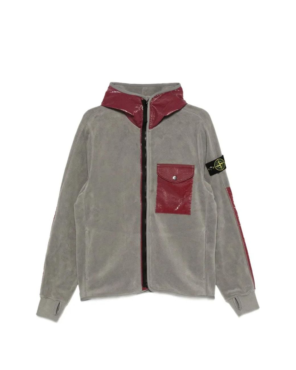 Stone Island Brown 3-Phase Reactive Hoodie for men