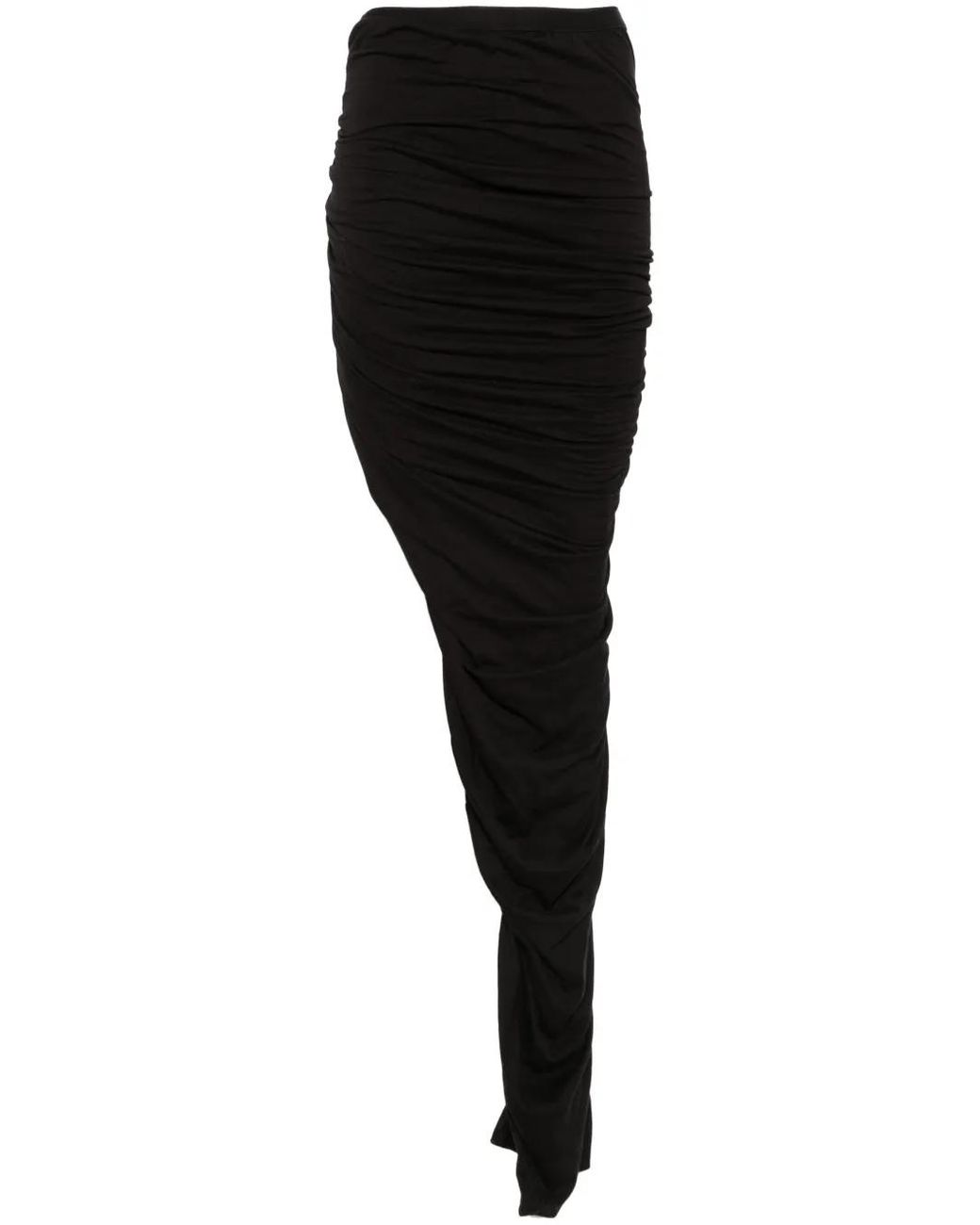 Rick Owens Black Soft Edfu Long Skirt