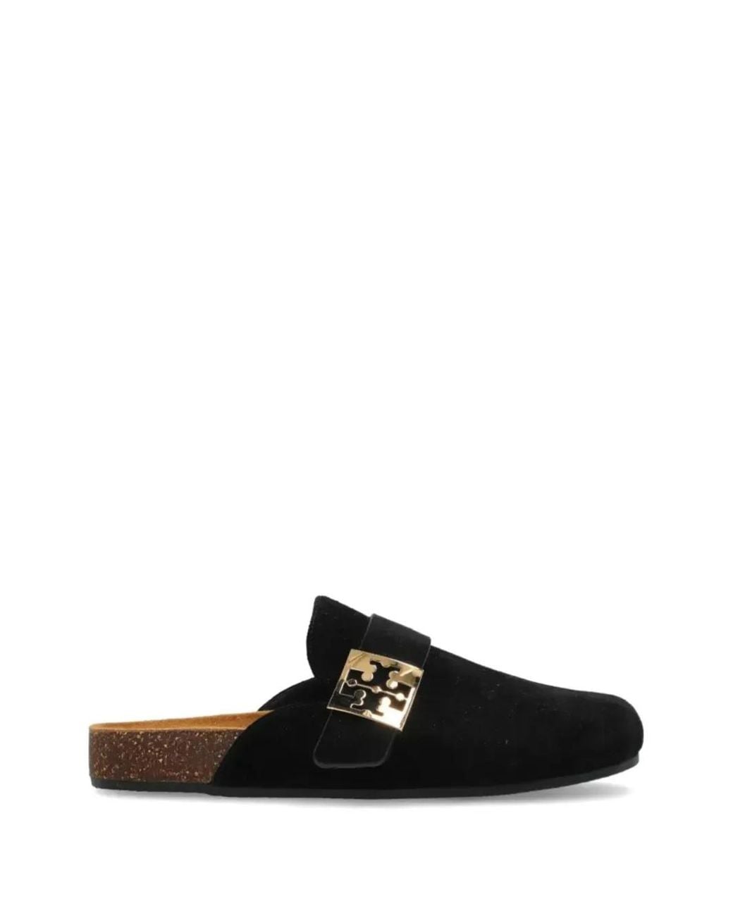Tory Burch Black Mellow Mules