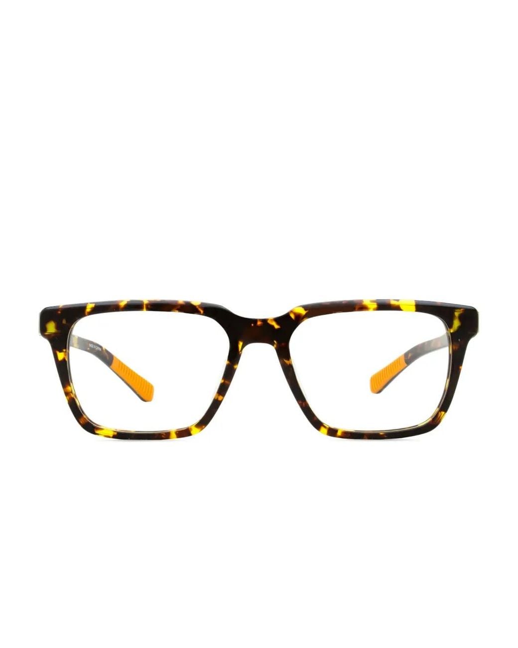 Shinola Brown Flexon Rectangle-Frame Glasses for men